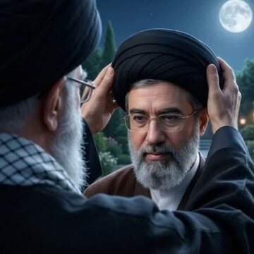 بیعت طلاب مدرسه علمیه امام مهدی(عج)کرمان با حضرت آیت الله سید مجتبی خامنه ای
