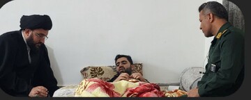عیادت امام جمعه توکهور و هشتبندی از مجروحان جنگ اخیر آمریکا و رژیم صهیونیستی