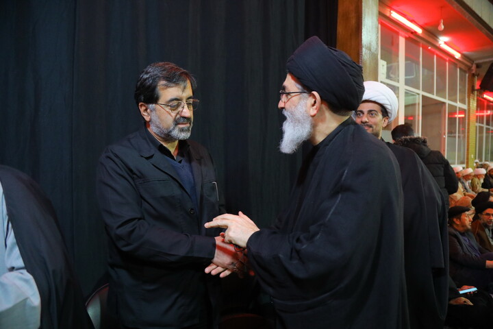 تصاویر / مراسم بزرگداشت رهبر شهید در بیت آیت الله العظمی سیستانی در قم