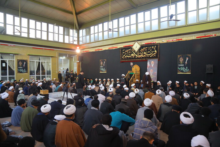 تصاویر / مراسم بزرگداشت رهبر شهید در بیت آیت الله العظمی سیستانی در قم
