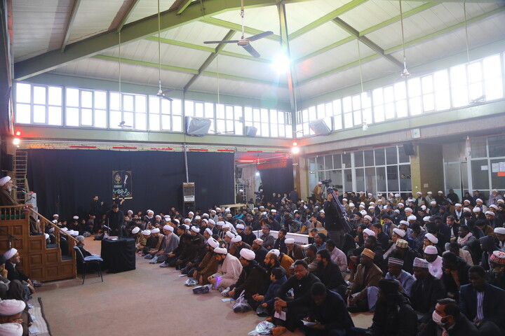 تصاویر / مراسم بزرگداشت رهبر شهید در بیت آیت الله العظمی سیستانی در قم