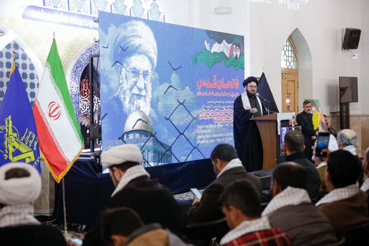 همایش بزرگ «فاتحان قدس، رهپویان مکتب خامنه‌ای» در حرم مطهر رضوی