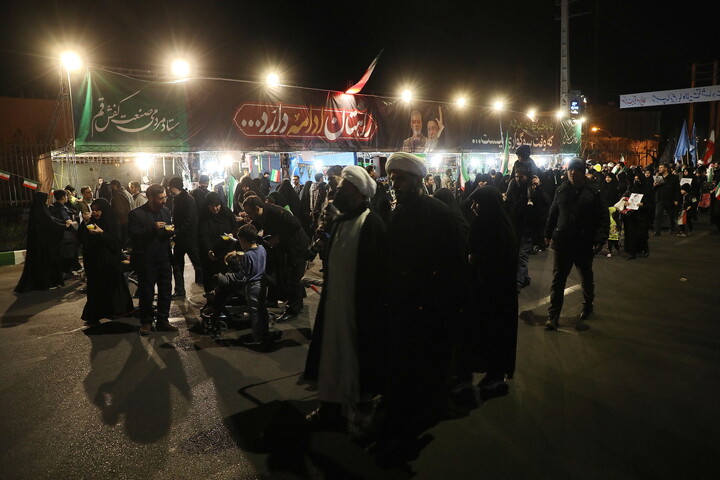 یازدهمین شب حضور عزاداران شهید امام خامنه‌ای در قم
