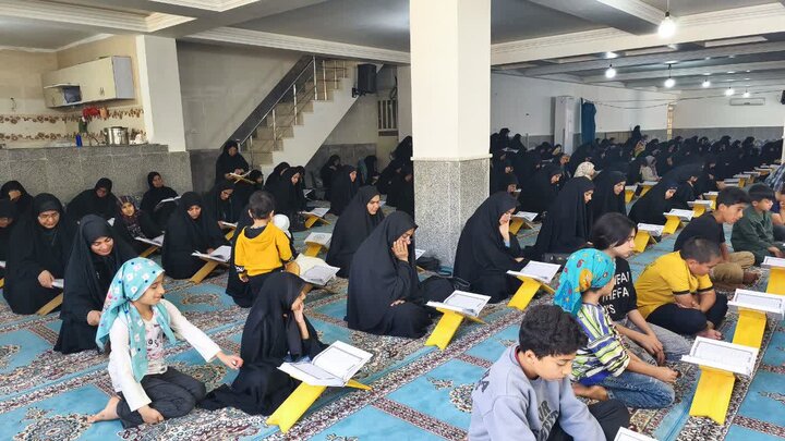 تصاویر/ ترتیل‌خوانی قرآن در روزهای ماه مبارک رمضان در شهر امام حسن(ع)