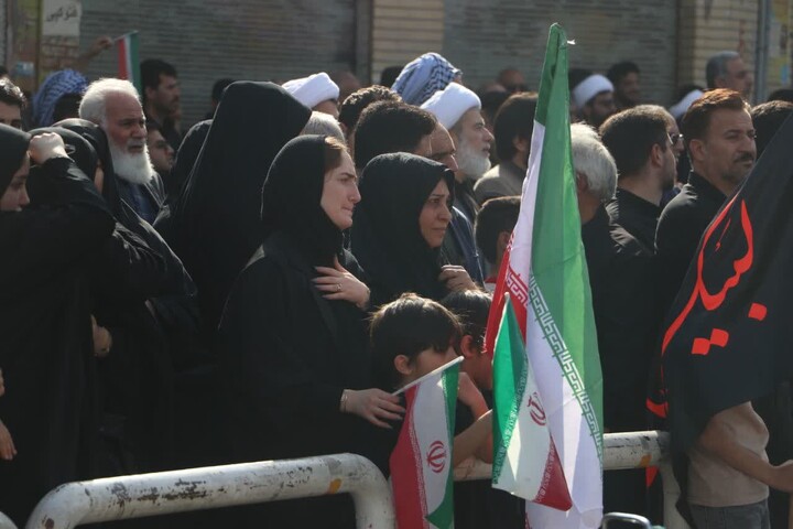 تصاویر/مراسم تشییع شهید امنیت محمد کلولی موگهی شهرستان شوشتر