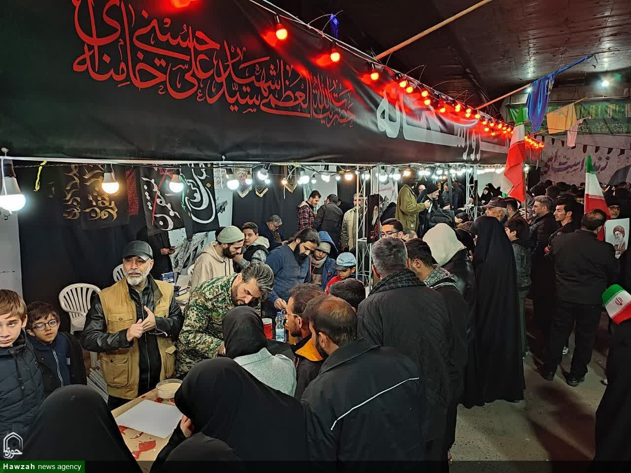 برپایی موکب هنر و رسانه  در قم