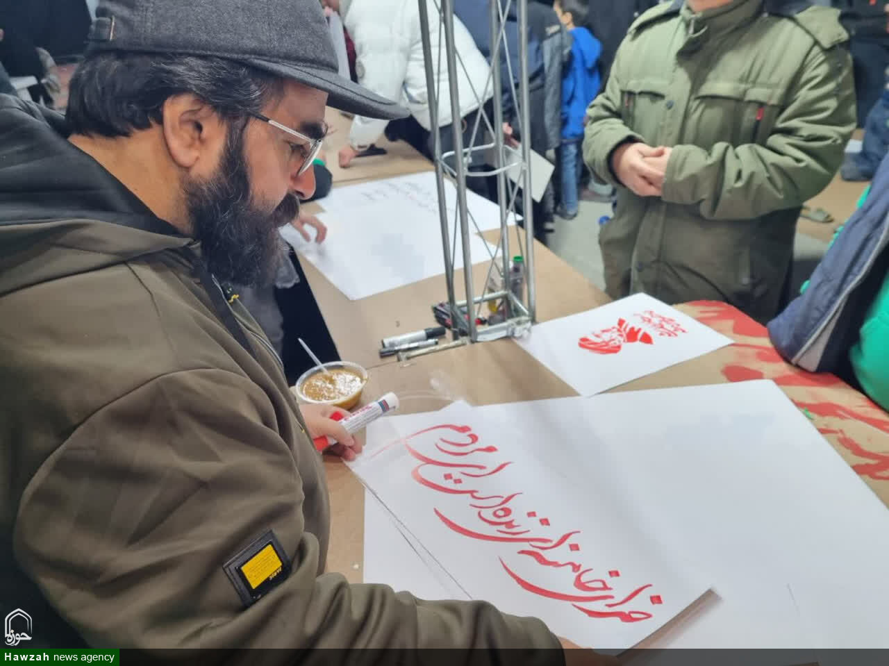 برپایی موکب هنر و رسانه  در قم