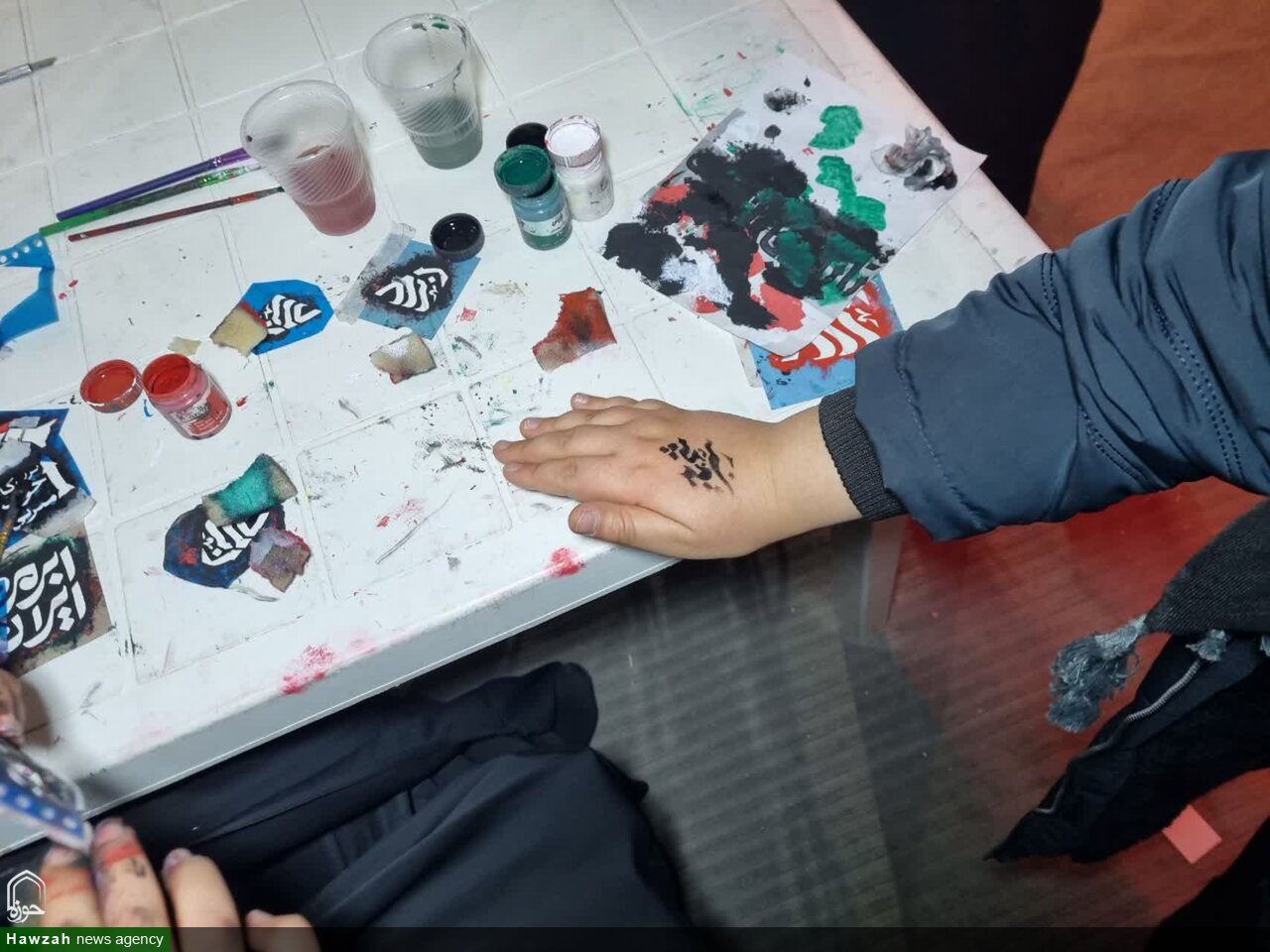 برپایی موکب هنر و رسانه  در قم