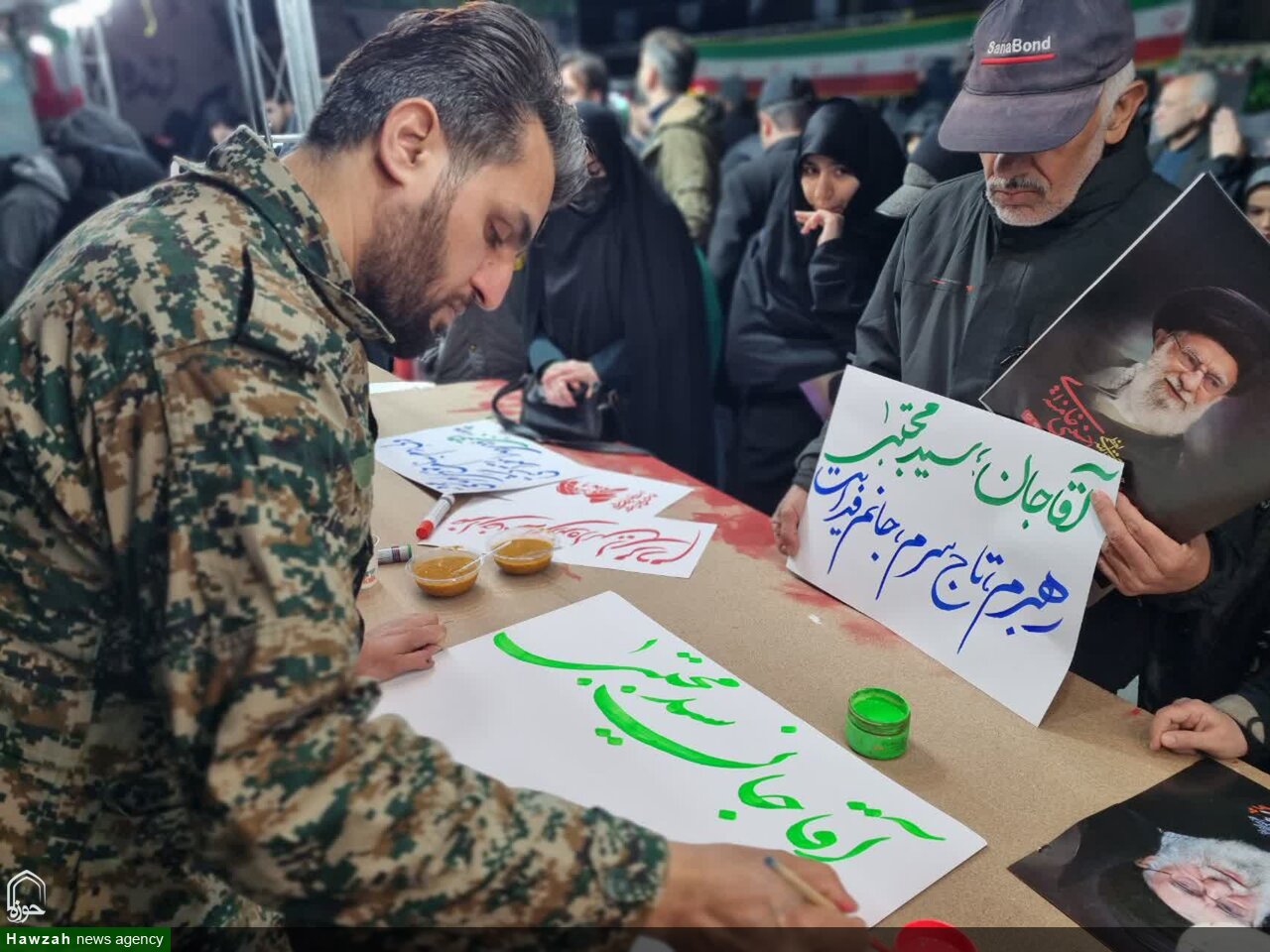 برپایی موکب هنر و رسانه  در قم