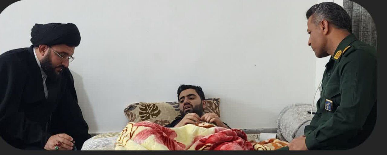 عیادت امام جمعه توکهور و هشتبندی از مجروحان جنگ اخیر آمریکا و رژیم صهیونیستی