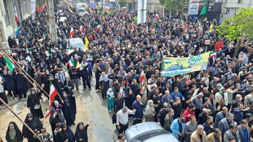 فیلم| دریای خروشان بوشهری‌ها در روز قدس