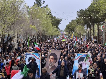 حضور پرشور مردم ولایتمدار شهرستان نائین در راهپیمایی روز جهانی قدس