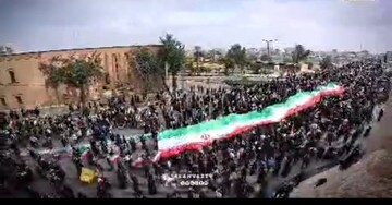 فیلم| تایم لپس زیبا از سیل هزاران نفری مردم اهواز