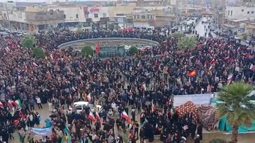 فیلم| حضور پرشور مردم برازجان در راهپیمایی روز جهانی قدس