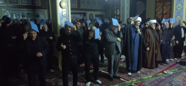 تصاویر/ مراسم سومین شب از لیالی قدر در قهاوند
