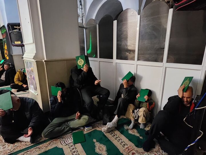 تصاویر/مراسم لیالی قدر در مسجد الزهرا و استان مقدس شاه سلطان حسین (ع)نطنز