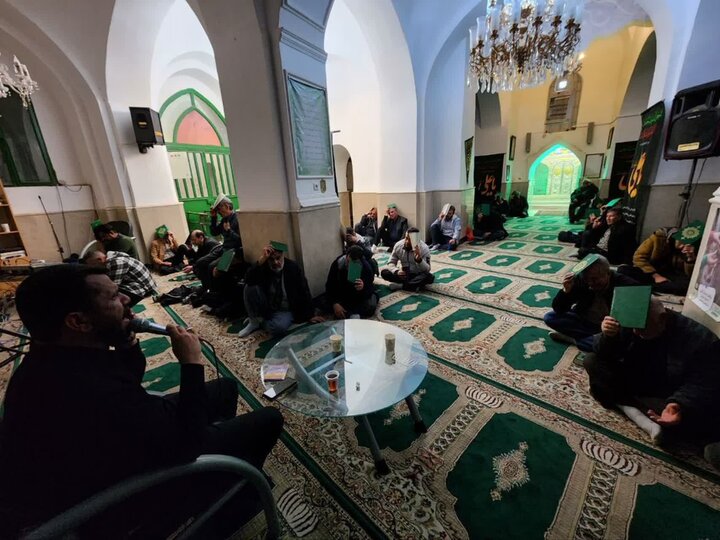 تصاویر/مراسم لیالی قدر در مسجد الزهرا و استان مقدس شاه سلطان حسین (ع)نطنز