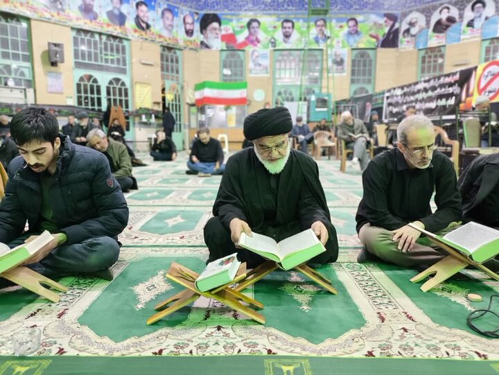 تصاویر/مراسم لیالی قدر در مسجد الزهرا و استان مقدس شاه سلطان حسین (ع)نطنز