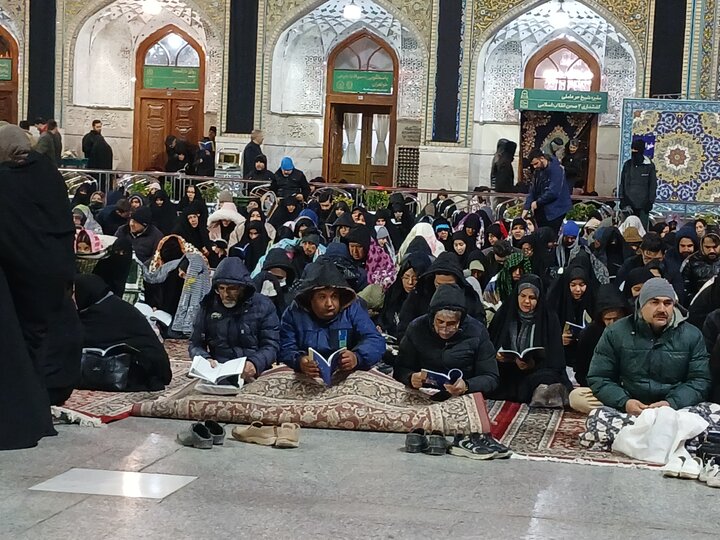 تصاویر/مراسم احیای شب قدر ۲۳ ماه مبارک رمضان حرم رضوی