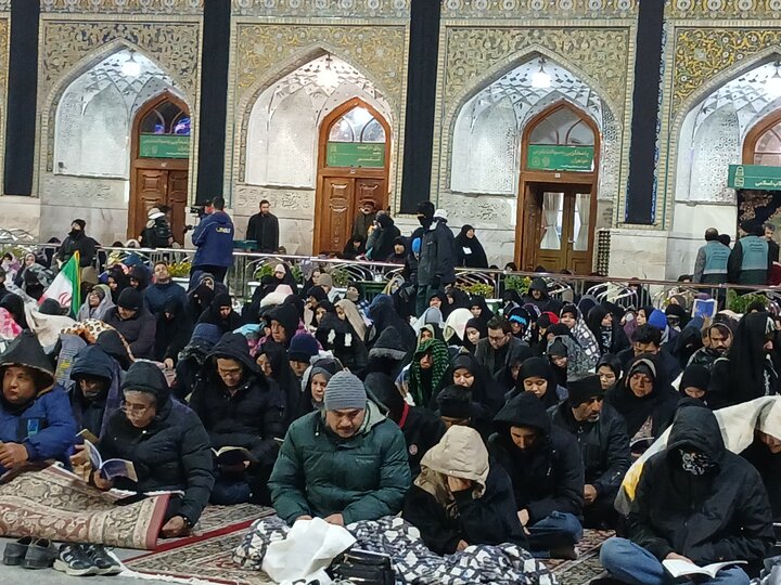 تصاویر/مراسم احیای شب قدر ۲۳ ماه مبارک رمضان حرم رضوی