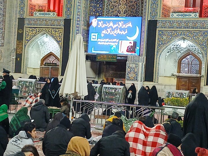 تصاویر/مراسم احیای شب قدر ۲۳ ماه مبارک رمضان حرم رضوی