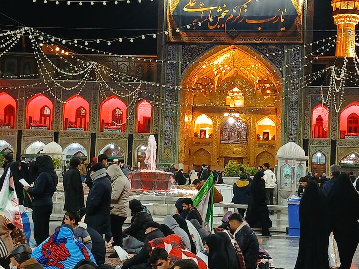 تصاویر/مراسم احیای شب قدر ۲۳ ماه مبارک رمضان حرم رضوی