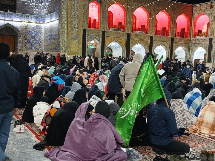 تصاویر/مراسم احیای شب قدر ۲۳ ماه مبارک رمضان حرم رضوی