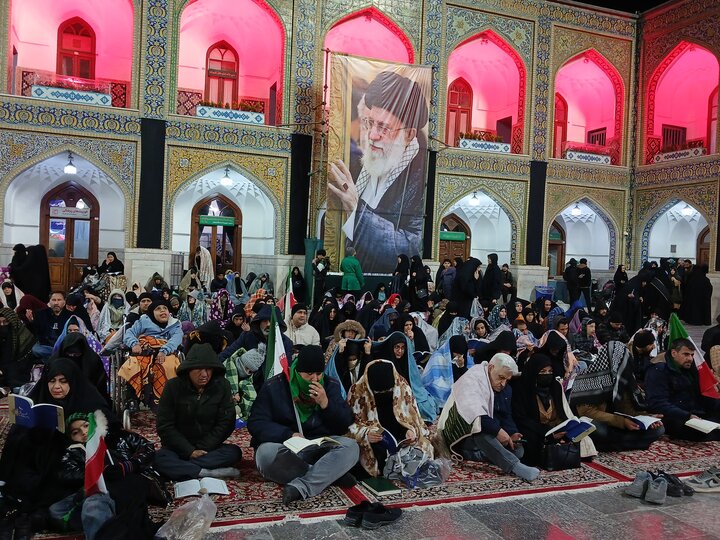 تصاویر/مراسم احیای شب قدر ۲۳ ماه مبارک رمضان حرم رضوی
