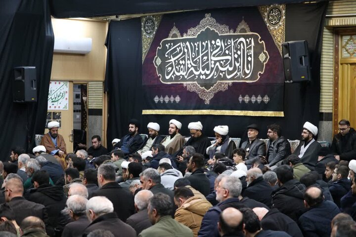 تصاویر/ مراسم سومین شب از لیالی قدر در مسجد جنرال ارومیه