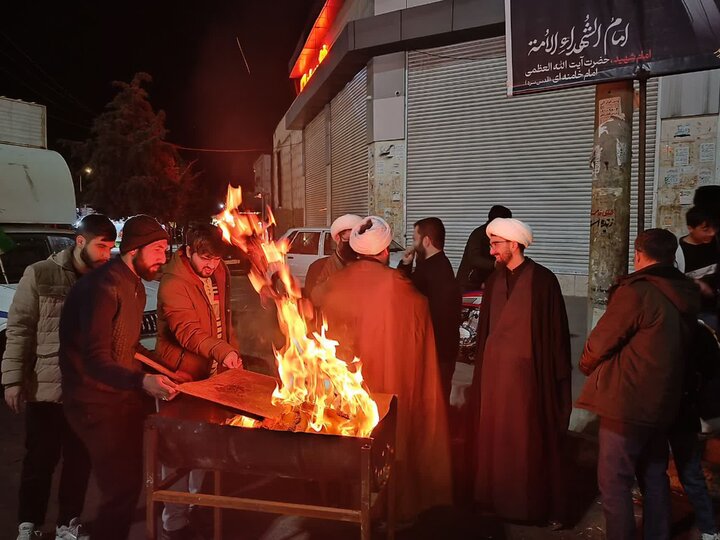 تصاویر/ برپایی موکب انصار المهدی(عج) مدرسه علمیه امام صادق علیه‌السلام پرند