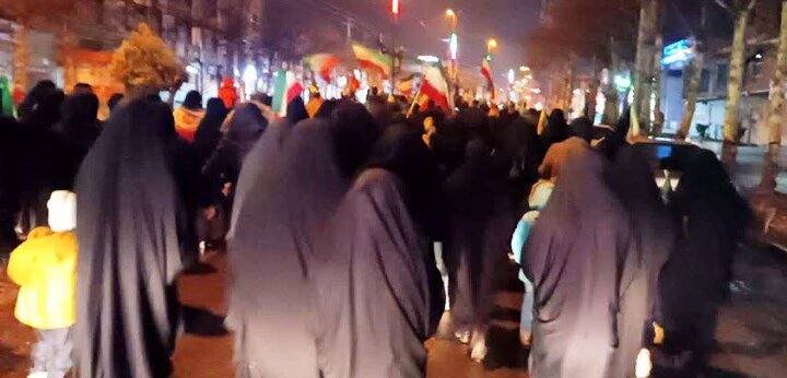 تصاویر/ تجمع مردم عزادار و انقلابی کامیاران
