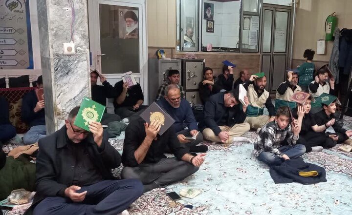 تصاویر/ مراسم سومین شب از لیالی قدر در شهرستان چایپاره