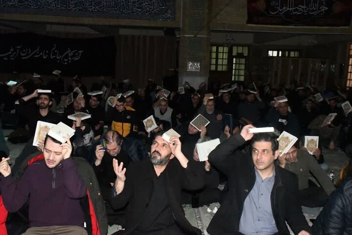 تصاویر/ احیای شب بیست و سوم ماه مبارک رمضان در دانشگاه سراسری تبریز