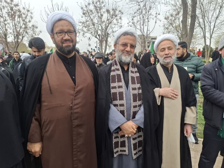 تصاویر/حضور طلاب و روحانیون کاشان در راهپیمایی روز جهانی قدس