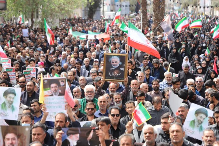 تصاویر/ حضور پر شور مردم غیور شهرستان زاهدان در روز قدس