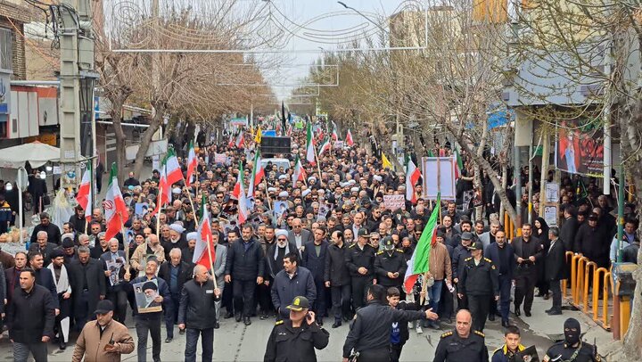 تصاویر/ راهپیمایی روز جهانی قدس در میاندوآب