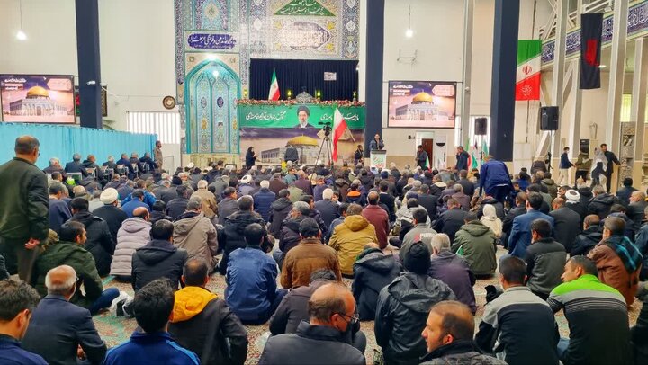 تصاویر/ راهپیمایی و نمازجمعه روز قدس در شهر رابر