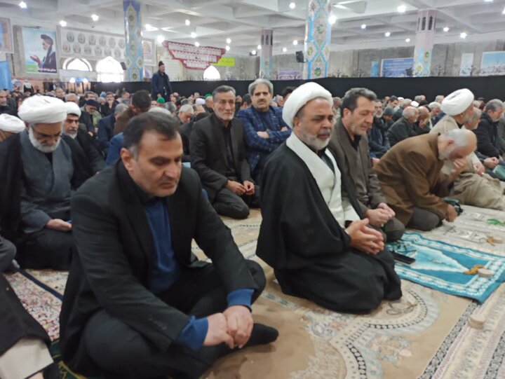 تصاویر/ نماز عبادی سیایی جمعه کاشان