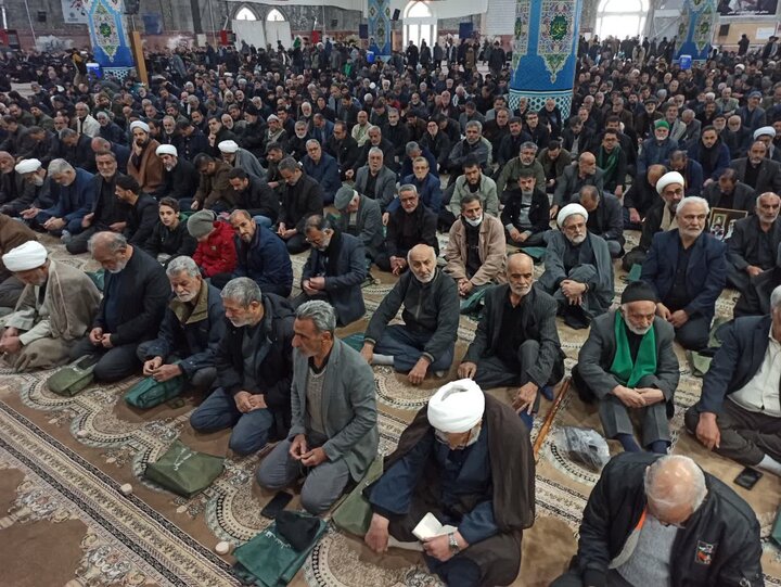 تصاویر/ نماز عبادی سیایی جمعه کاشان