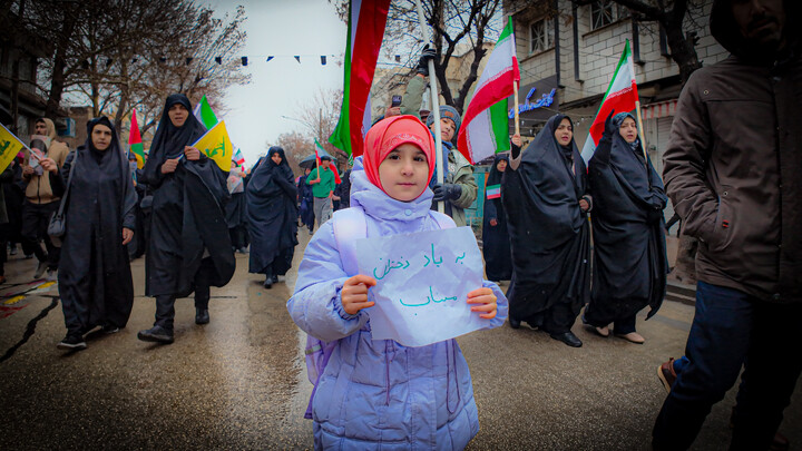 تصاویر/حضور پرشور امت همدانی امام خامنه‌ای در راهپیمایی روز قدس