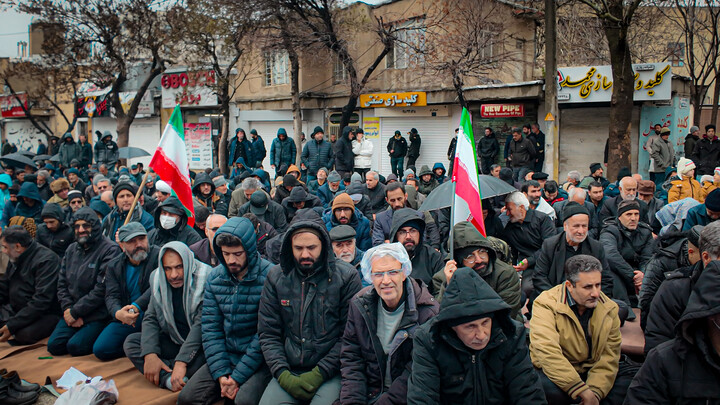 تصاویر/حضور پرشور امت همدانی امام خامنه‌ای در راهپیمایی روز قدس