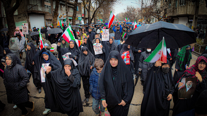 تصاویر/حضور پرشور امت همدانی امام خامنه‌ای در راهپیمایی روز قدس