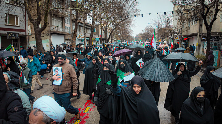 تصاویر/حضور پرشور امت همدانی امام خامنه‌ای در راهپیمایی روز قدس