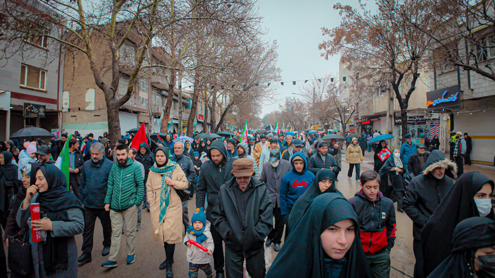 تصاویر/حضور پرشور امت همدانی امام خامنه‌ای در راهپیمایی روز قدس
