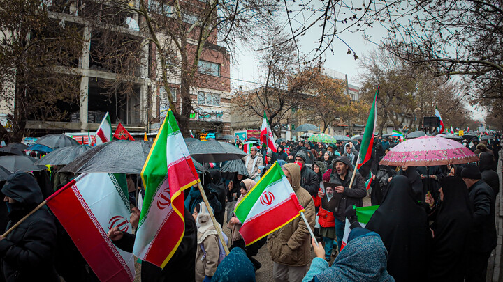 تصاویر/حضور پرشور امت همدانی امام خامنه‌ای در راهپیمایی روز قدس