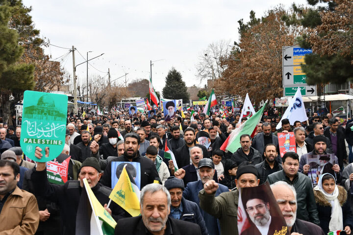 تصاویر/ مراسم راهپیمایی روز جهانی قدس در سلماس
