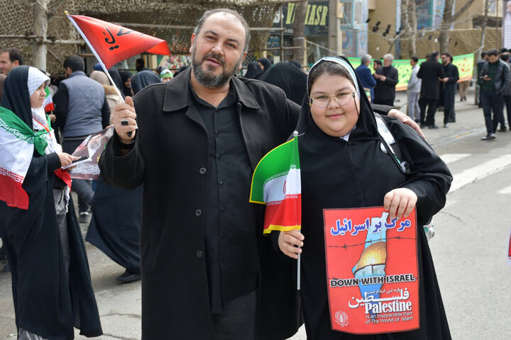 تصاویر/ مراسم راهپیمایی روز جهانی قدس در سلماس