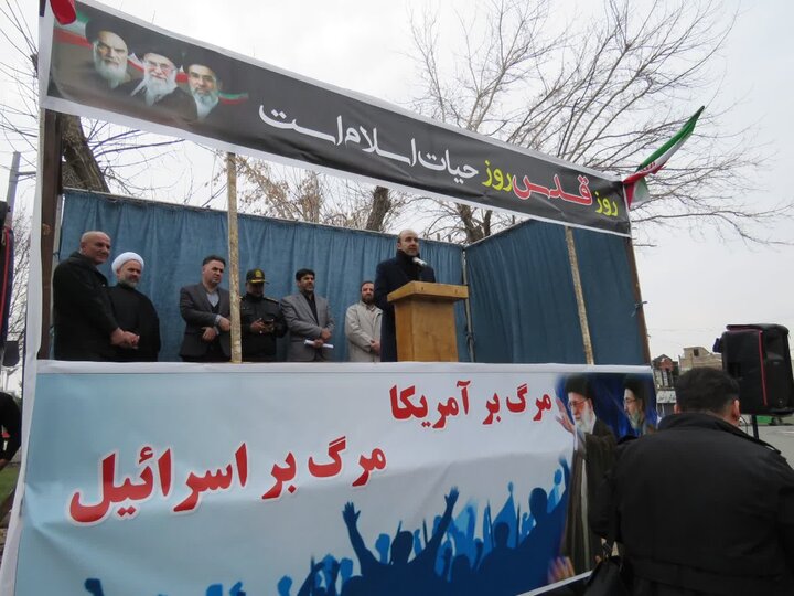 تصاویر/ مراسم روز جهانی قدس در شهرستان بوکان