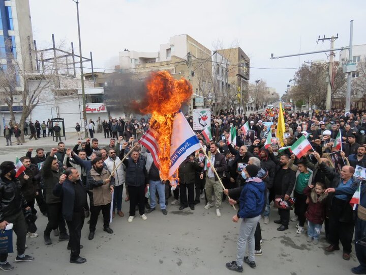 تصاویر/ مراسم روز جهانی قدس در شهرستان بوکان