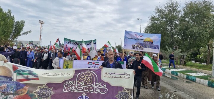 تصاویر/ راهپیمایی روز قدس در خارگ